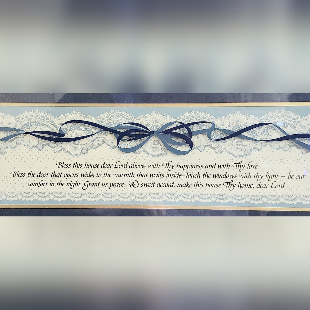 Decorative Quote With Lace And Ribbon Wall Art